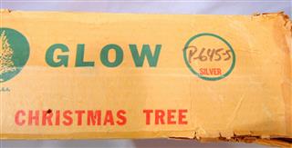 Vtg Silver Glow P-645-5 Alum Christmas Tree 6ft Orig Bx  W/Limbs Paper Wrapped